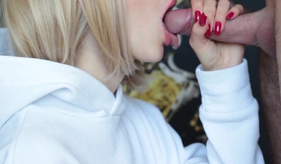 Classmate's Mouthful of Cum