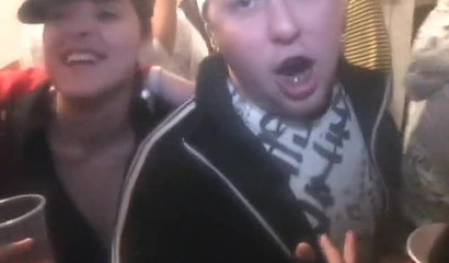 College Teen Sucks Dick at Party