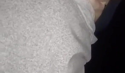 Amateur nymphomaniac deepthroats a dick in public