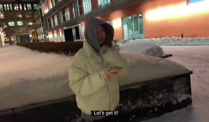 Blonde whore gets oiled up and fucked in POV