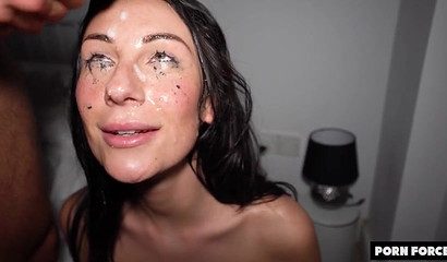 Barely legal college babes getting fucked & facialed