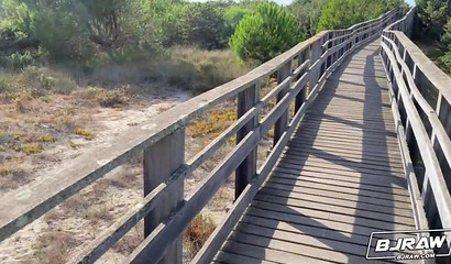 Tattooed nympho Lily Veroni giving superb blowjob and titjob