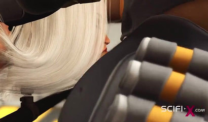 Bound anime bombshell gets involved in BDSM sex action