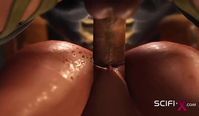 Bound anime bombshell gets involved in BDSM sex action