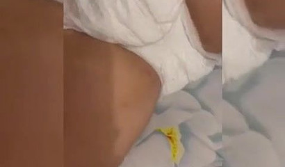 Babe in diapers getting toyed in POV