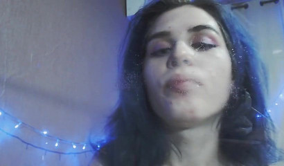 ASMR action with Emo slut