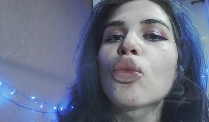 ASMR action with Emo slut