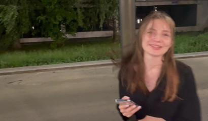 Girlfriend Sofi Sane worships and rides a huge boner in POV