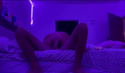 Horny couple fucking under the neon lights