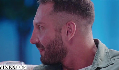 Blonde Allie seduces throats and rides her friend's dick