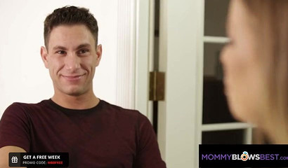 Seductive mom gets her big tits & mouth fucked