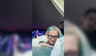Filling Her Mouth and Pussy Before Dinner