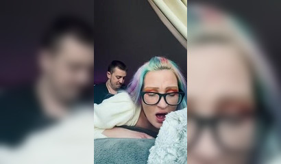 Filling Her Mouth and Pussy Before Dinner