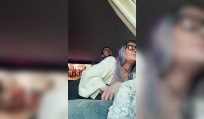 Filling Her Mouth and Pussy Before Dinner