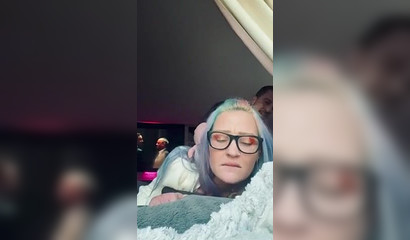 Filling Her Mouth and Pussy Before Dinner