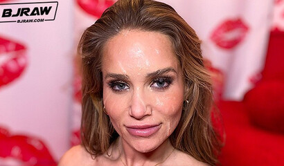 Athena Anderson's face looks so arousing after a huge facial