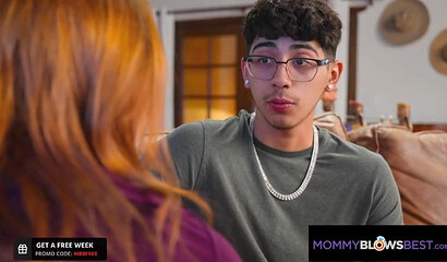 Busty Stepmom Sucks My Cock