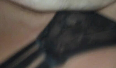 My stepsister does a great job with her lips on my dick and balls