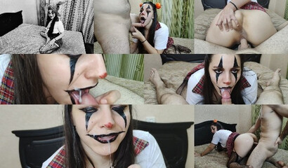 Halloween Fucking & Cumming in Her Mouth