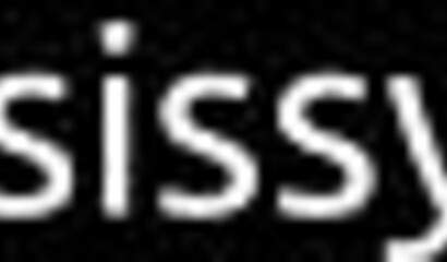 Lady boy sits on a huge dildo and tries to make his small dick explode