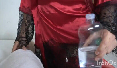 My brunette masseuse gets fucked every time she gives me a good rubbing