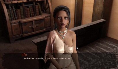 Sensational oral animation with a cute ebony and a massive dick