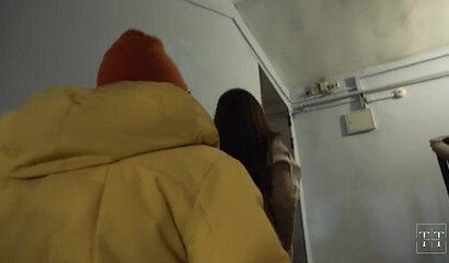 Depraved amateur girl has dirty sex with a new buddy in a hostel