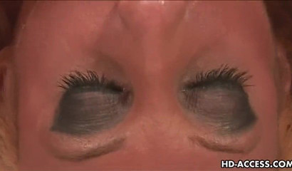 Blonde with big juicy boobs takes huge dick in her throat