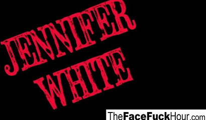 Nasty mouth fucking for skinny pornstar Jennifer White