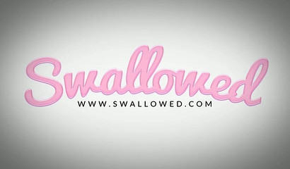 Blonde teen with big eyes Tiffany Watson kneels and deepthroats cock