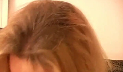 Skilled blonde lady in black outfit giving me ultimate oral pleasure