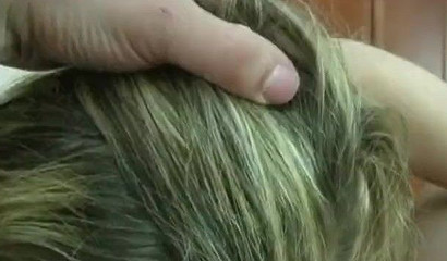 Cum thirsty blonde wants to swallow every drop on warm jizz