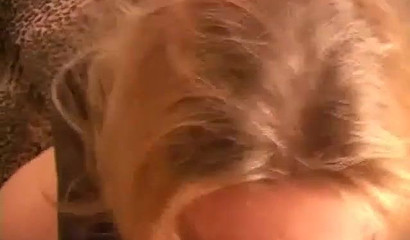 Blonde slutty mom with deep throat enjoys big prick closeup