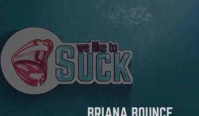 Dirty teen slut with big naturals Briana Banderas enjoys getting face fucked