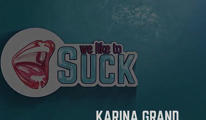 Hot ass blonde slut Karina Grand gets rammed and facialized