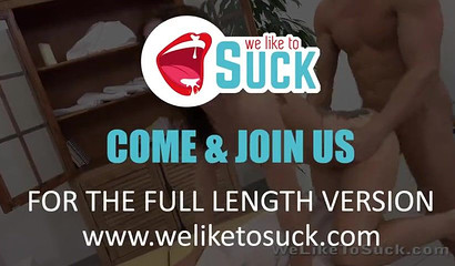 Brunette babe spreads legs and gets smacked on massage table