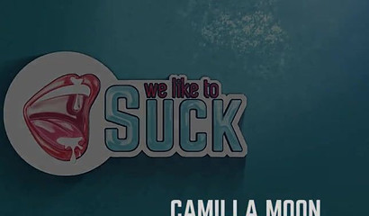 Brunette babe spreads legs and gets smacked on massage table