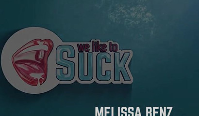 Slim beauty Melissa Benz spreads her legs and takes boner on the bed