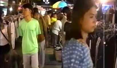 Thai hookers displaying their fake tits skinny bodies and enjoy sex parties