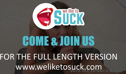 Curvy blonde bitch Candy Alexa sucks dick and fucks hard