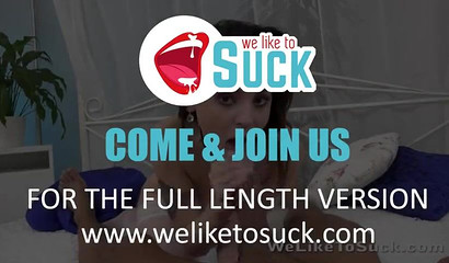 Victoria Traveler wakes up cute guy before sucking and fucking his dick