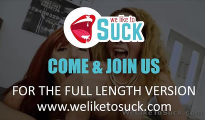 Naughty MILFs Kiki Daire and Lauren Phillips share dick between their mouths