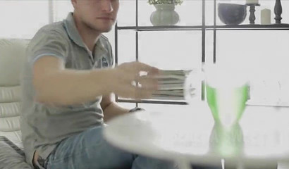 Horny brunette teases her stepbrother and gets hard pussy fucked