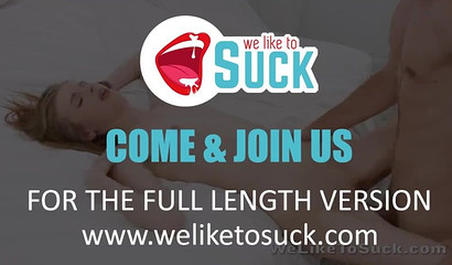 Horny teen Adel Bye takes stiff boner from behind after blowjob