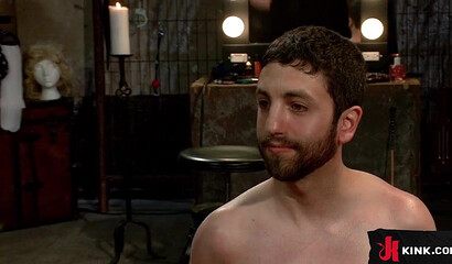 Maitresse Madeline uses her male slave for sensational blowjob