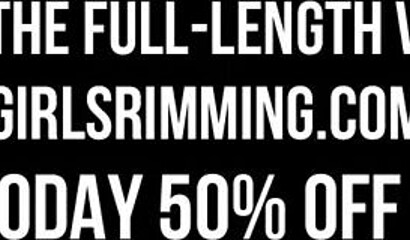 Glamorous blonde Emma Hix is giving nice rimjob to her partner