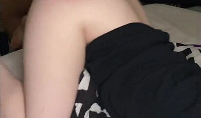 Her tight pussy is totally wet from intense doggy style pounding and screaming