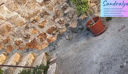 在奶奶家门口口交