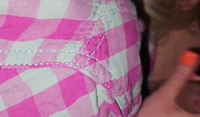 Amateur POV blowjob and handjob from beautiful blonde girl