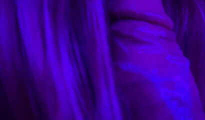 My blonde neighbor begged to suck my big cock deep in a close-up